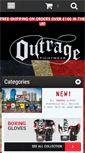 Mobile Screenshot of outragefightwear.co.uk